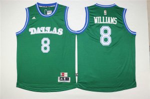 Maillot De Basket Dallas Mavericks Deron Williams 8 Tissus Sportif Fans Edition Vert
